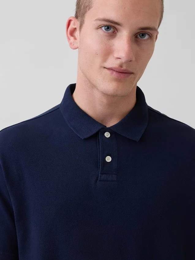 Relaxed piqué-Polo's
