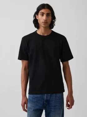 Relaxed T-shirt voor volwassenen van zwaar katoen