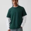 Relaxed T-shirt voor volwassenen van zwaar katoen