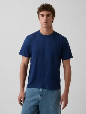 Relaxed T-shirt voor volwassenen van zwaar katoen