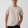 Relaxed T-shirt voor volwassenen van zwaar katoen