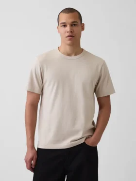 Relaxed T-shirt voor volwassenen van zwaar katoen