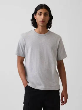 Relaxed T-shirt voor volwassenen van zwaar katoen