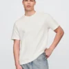 Relaxed T-shirt voor volwassenen van zwaar katoen