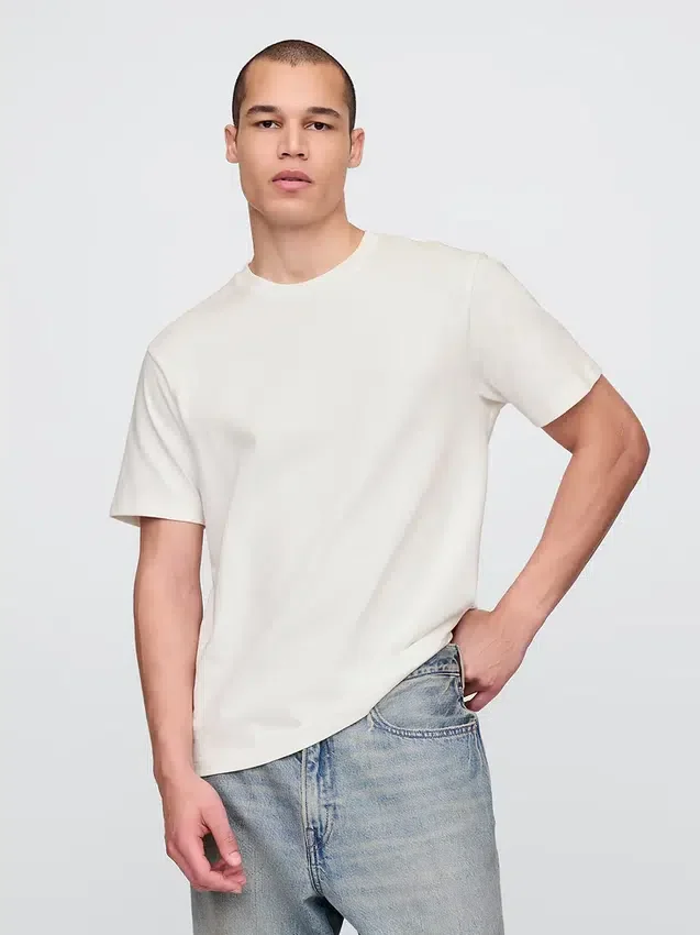 Relaxed T-shirt voor volwassenen van zwaar katoen