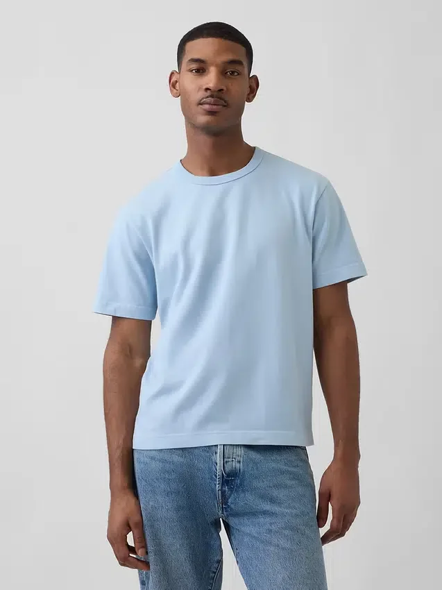 Relaxed T-shirt voor volwassenen van zwaar katoen