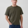 Relaxed T-shirt voor volwassenen van zwaar katoen
