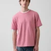 Relaxed T-shirt voor volwassenen van zwaar katoen