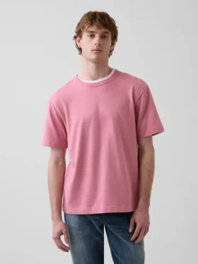 Relaxed T-shirt voor volwassenen van zwaar katoen