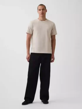 Relaxed T-shirt voor volwassenen van zwaar katoen