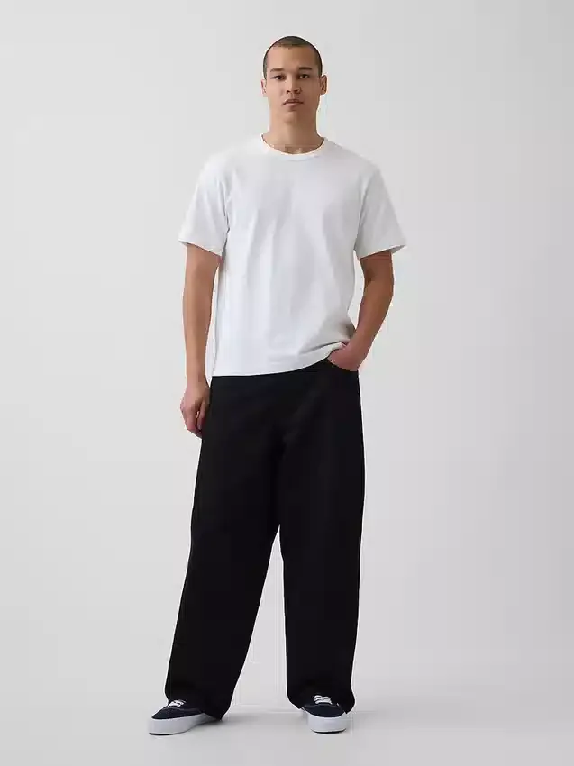 Relaxed T-shirt voor volwassenen van zwaar katoen