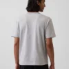Relaxed T-shirt voor volwassenen van zwaar katoen