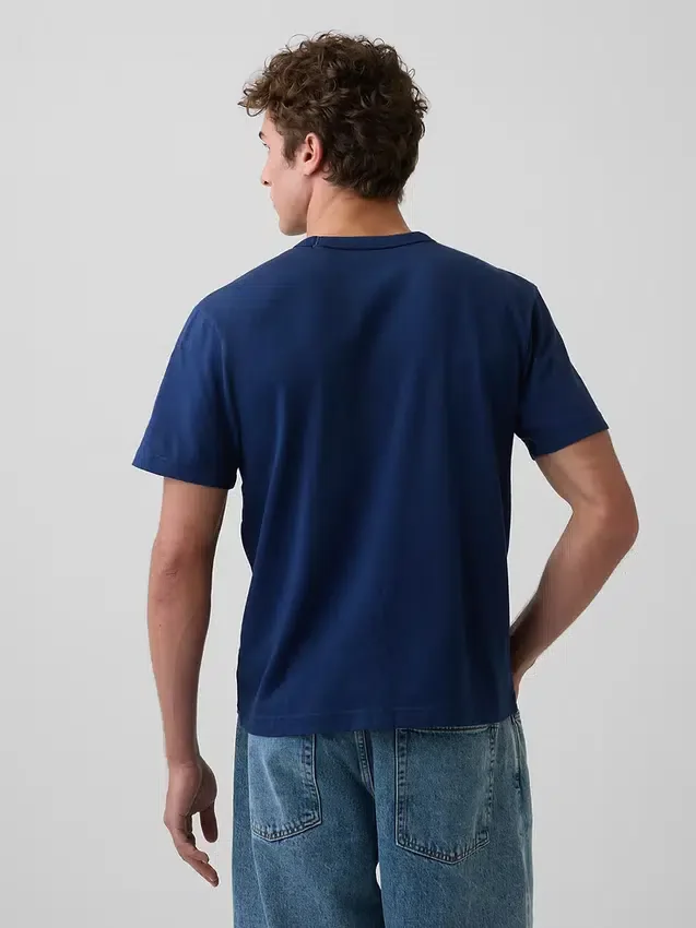 Relaxed T-shirt voor volwassenen van zwaar katoen