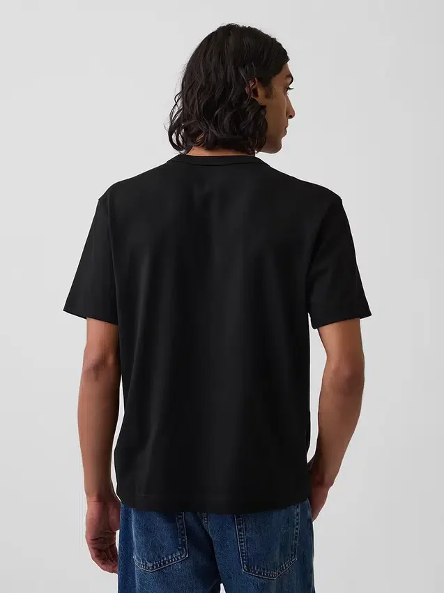 Relaxed T-shirt voor volwassenen van zwaar katoen