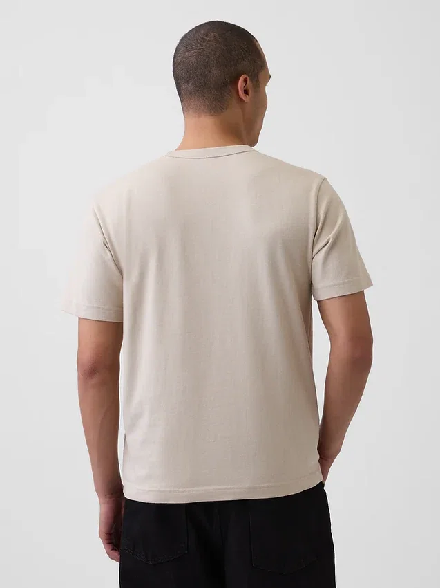Relaxed T-shirt voor volwassenen van zwaar katoen