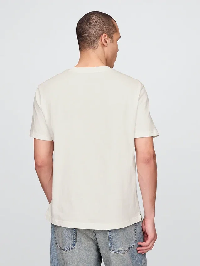 Relaxed T-shirt voor volwassenen van zwaar katoen