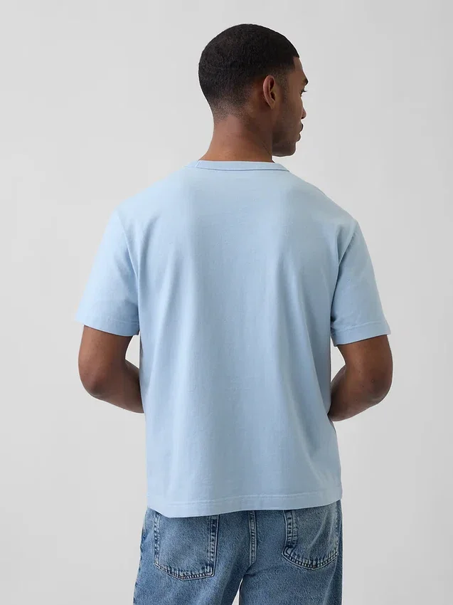 Relaxed T-shirt voor volwassenen van zwaar katoen