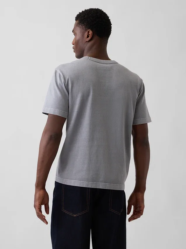 Relaxed T-shirt voor volwassenen van zwaar katoen