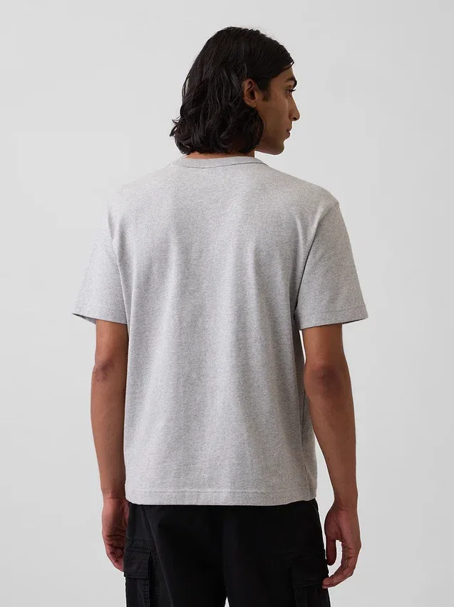 Relaxed T-shirt voor volwassenen van zwaar katoen