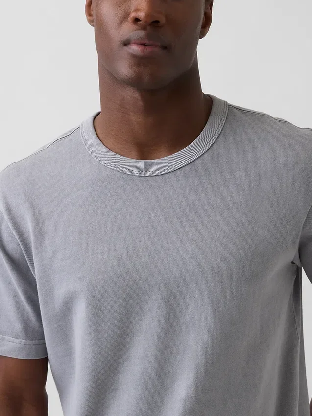 Relaxed T-shirt voor volwassenen van zwaar katoen