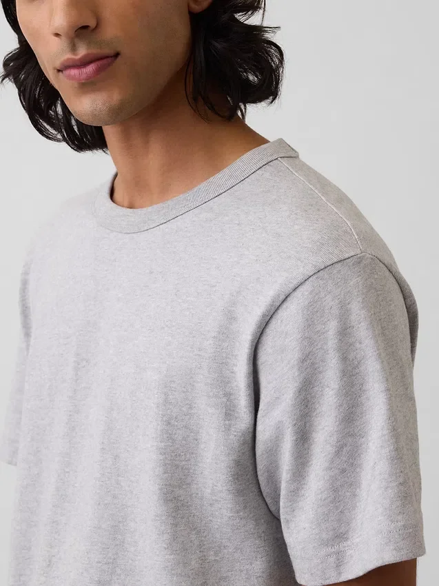 Relaxed T-shirt voor volwassenen van zwaar katoen