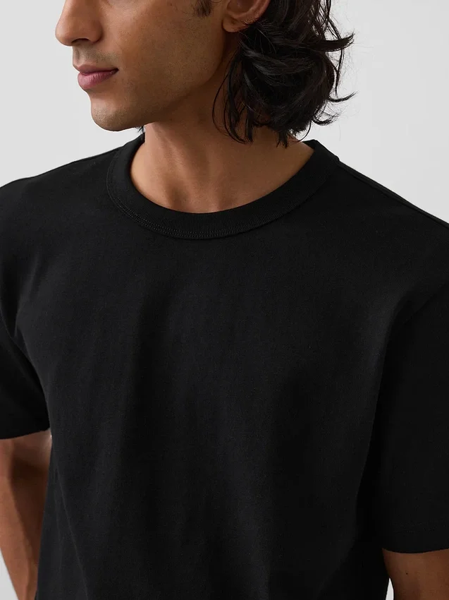 Relaxed T-shirt voor volwassenen van zwaar katoen