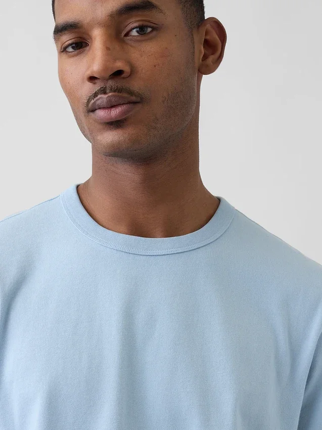 Relaxed T-shirt voor volwassenen van zwaar katoen