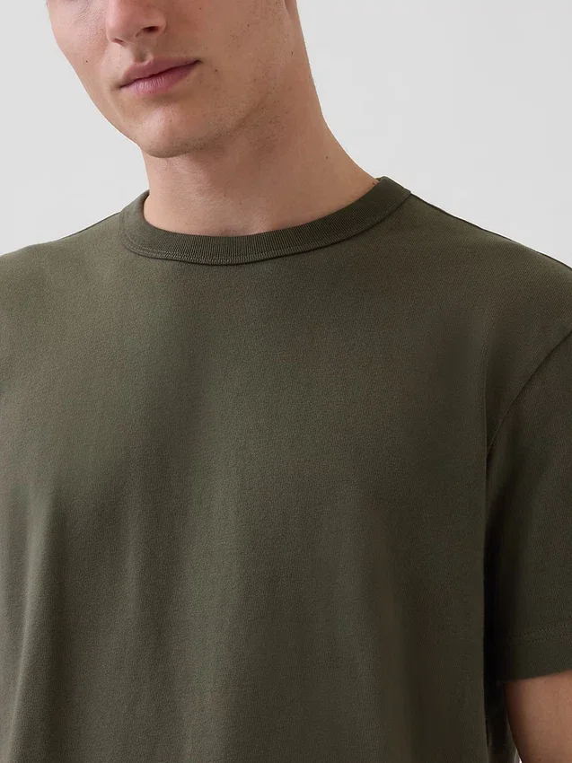 Relaxed T-shirt voor volwassenen van zwaar katoen