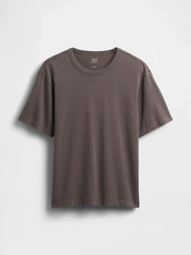 Relaxed T-shirt voor volwassenen van zwaar katoen