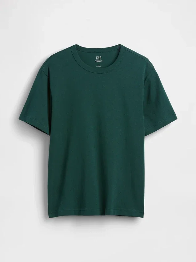 Relaxed T-shirt voor volwassenen van zwaar katoen