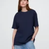 Relaxed T-shirt voor volwassenen van zwaar katoen