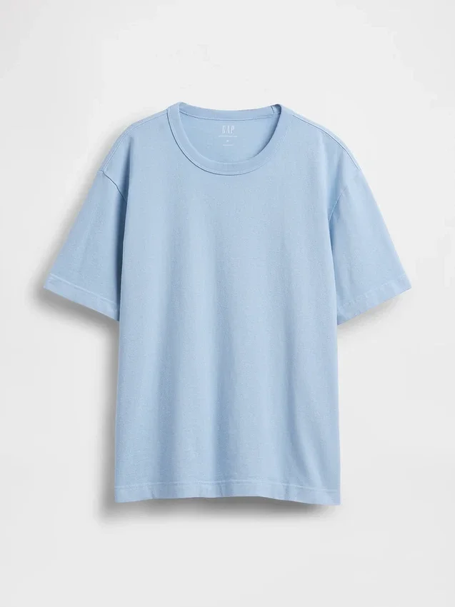 Relaxed T-shirt voor volwassenen van zwaar katoen