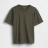 Relaxed T-shirt voor volwassenen van zwaar katoen