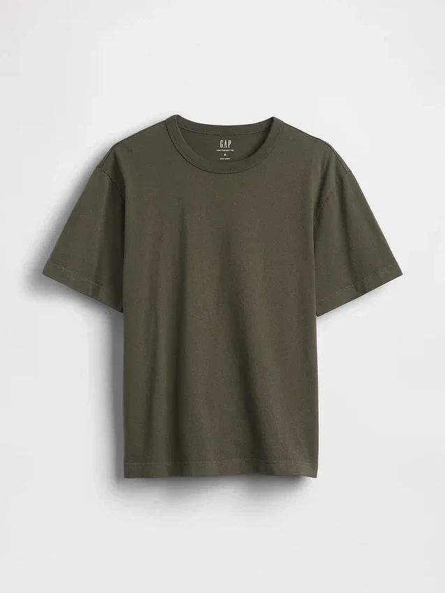 Relaxed T-shirt voor volwassenen van zwaar katoen