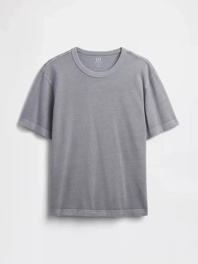 Relaxed T-shirt voor volwassenen van zwaar katoen