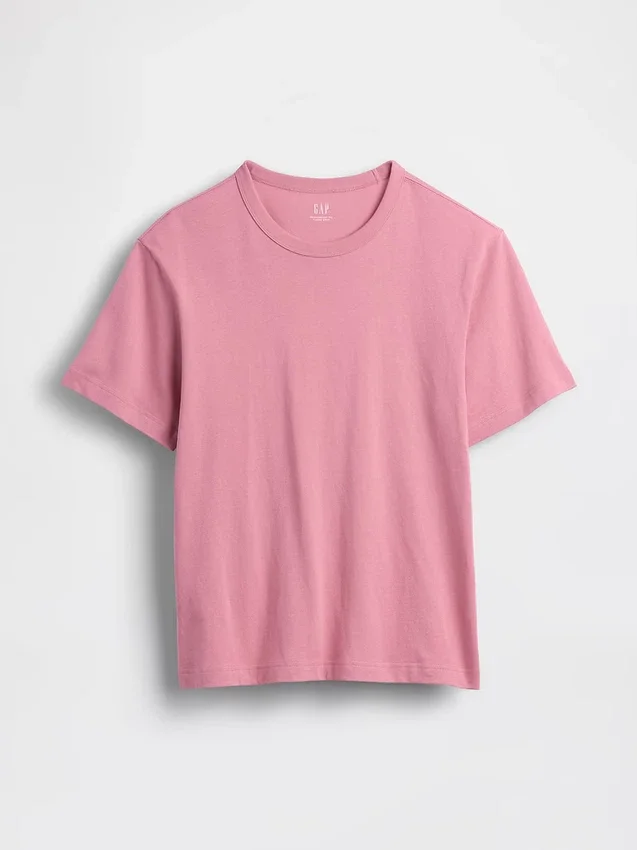 Relaxed T-shirt voor volwassenen van zwaar katoen