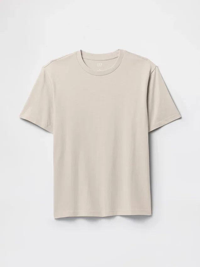 Relaxed T-shirt voor volwassenen van zwaar katoen