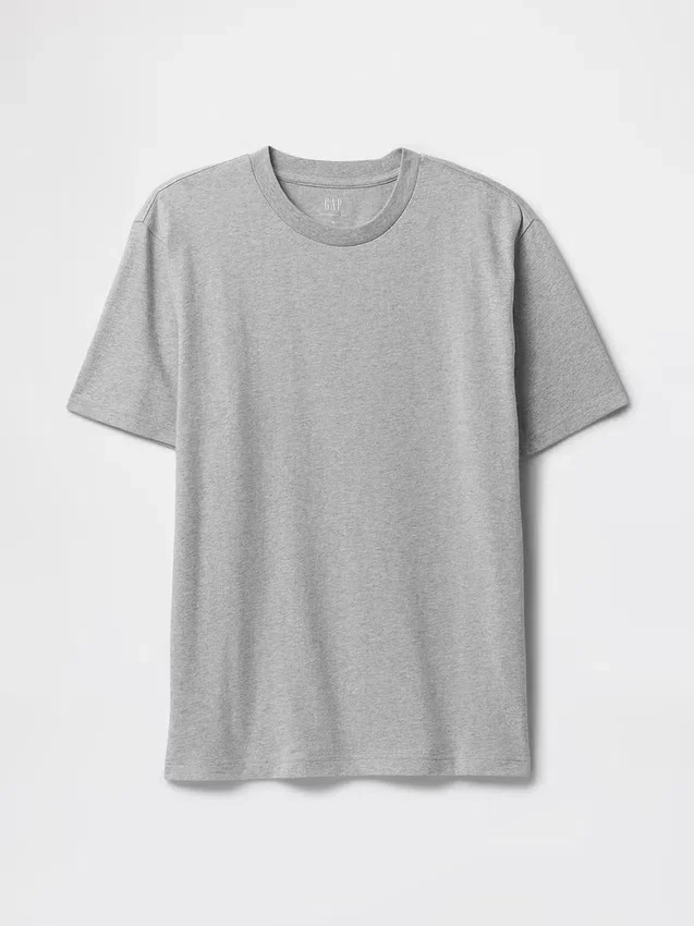 Relaxed T-shirt voor volwassenen van zwaar katoen
