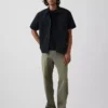 Relaxed utility-overhemd met rechte zoom