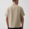Relaxed utility-overhemd met rechte zoom