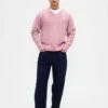 Relaxte cropped trui met V-hals