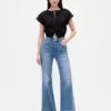 Relaxte flare-Jeans met hoge taille