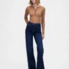 Relaxte flare-Jeans met hoge taille