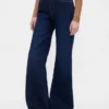 Relaxte flare-Jeans met hoge taille