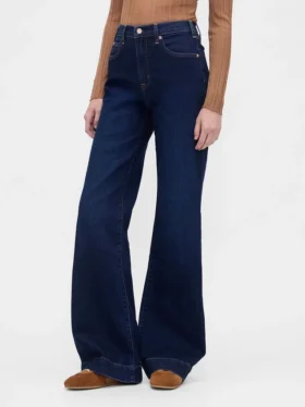 Relaxte flare-Jeans met hoge taille