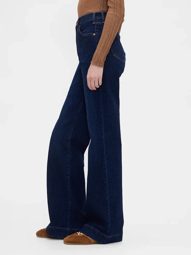 Relaxte flare-Jeans met hoge taille