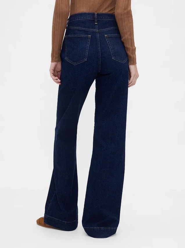 Relaxte flare-Jeans met hoge taille