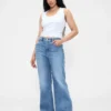 Relaxte flare-Jeans met hoge taille