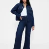 Relaxte flare-Jeans met hoge taille