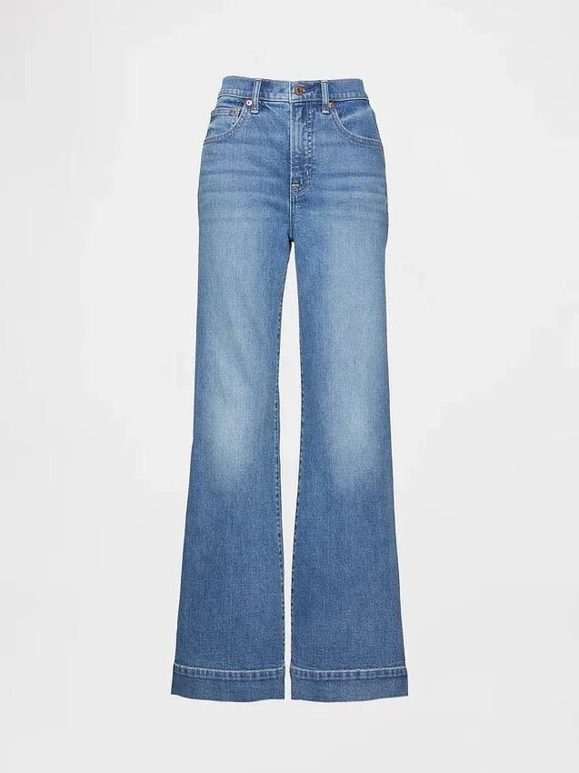 Relaxte flare-Jeans met hoge taille